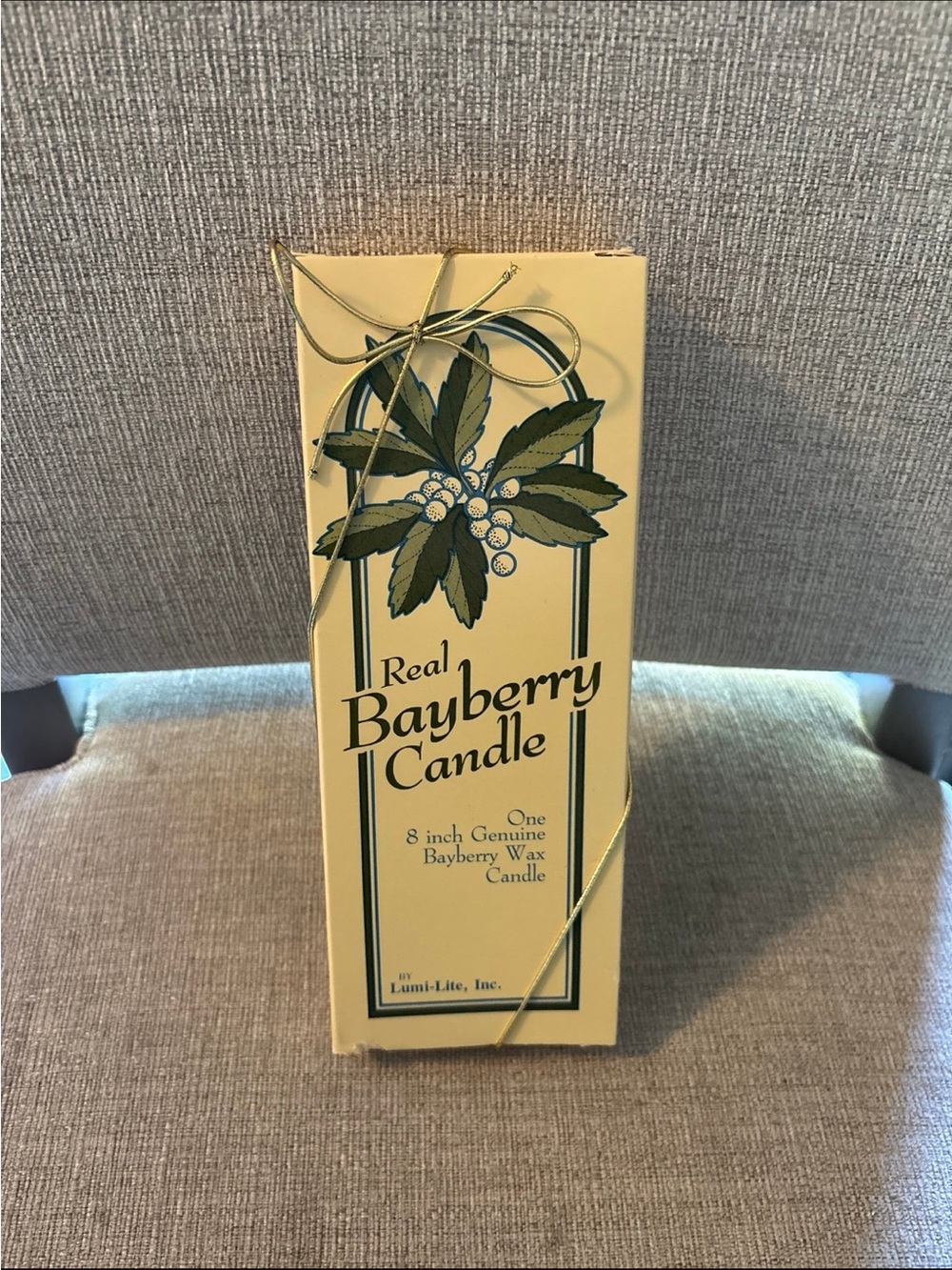Real Bayberry Candle by Lumi-Lite — Yellow Bayberry Wax Candle